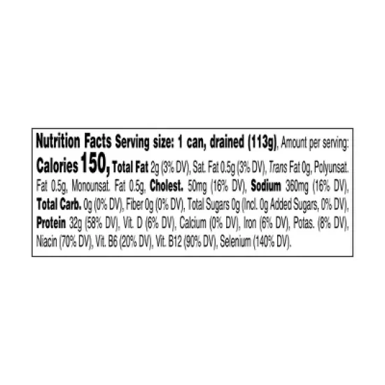 Blue Harbor Solid Albacore Tuna in Water with Sea Salt - 4.6oz image {2}