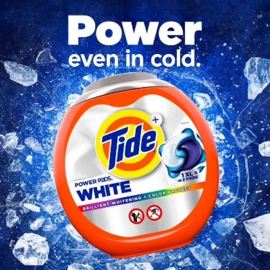 Tide Power Pods Ultra Oxi Whitening HE Compatible Laundry Detergent image {12}