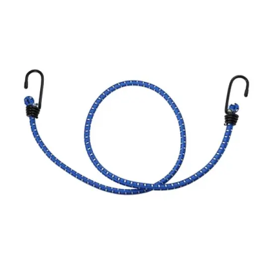 Unique Bargains Bike Elastic Tie Down Straps Hooks Moving Load Securing Cord Straps Blue 12 Pcs image {3}