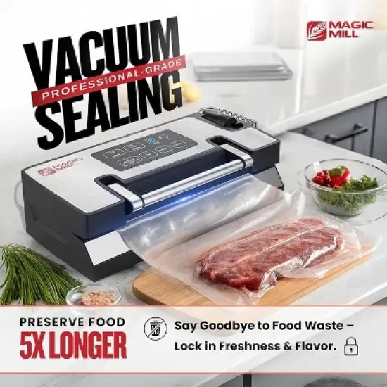 Magic Mill Premium Liquid Vacuum Sealer, Patent Liquid Sealing technology With Patented Easy-Lock Handle image {1}