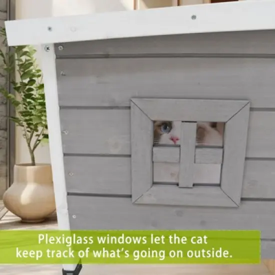 Akoasm Waterproof Cat & Rabbit House & Shelter For Indoor & Outdoor image {5}