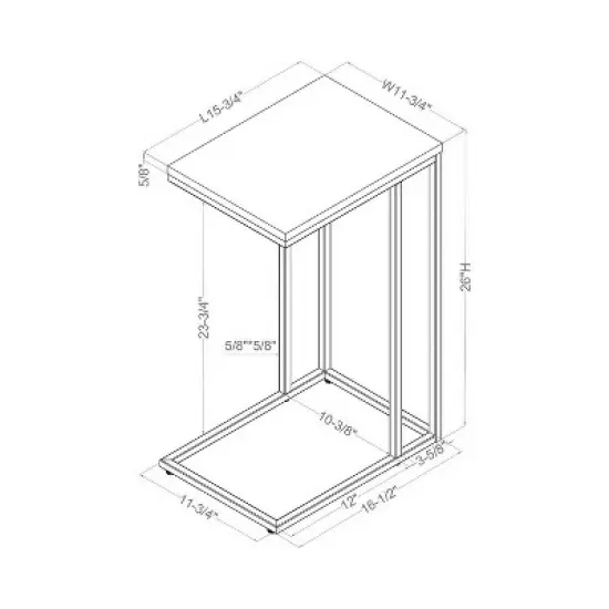 Embo Steel Side Table - miBasics image {5}