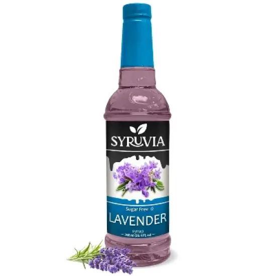 Syruvia Sugar Free Lavender Syrup - 25.4 fl oz. Premium Flavoring Syrup For Coffee image {6}