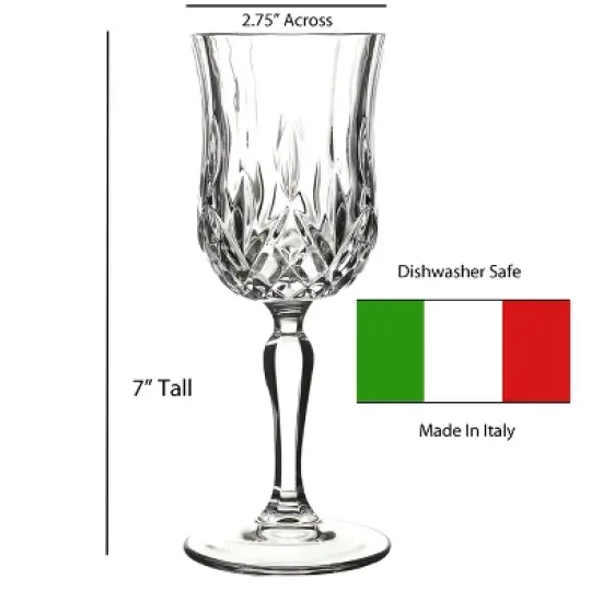 Lorren Home Trends Opera Wine Glass set of 6 image {5}