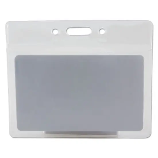 SICURIX SICURIX Badge Holder, Horizontal, 2.13 x 3.38, Clear, 12/Pack image {4}