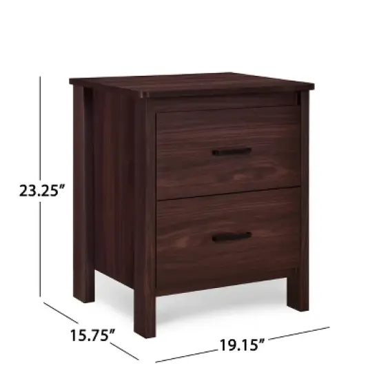 3pc Olimont Contemporary Dresser and Nightstand Set Walnut - Christopher Knight Home image {11}