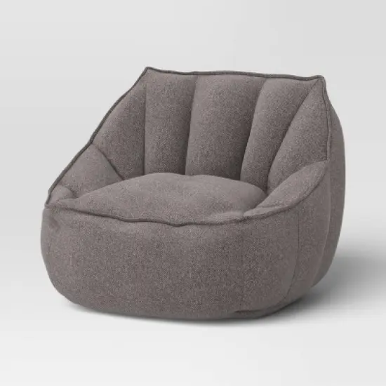 Dorm Lounge Chair Heather Gray - Room Essentials&trade;: Polyester Upholstery, Foam Filled, No Assembly Required image {1}