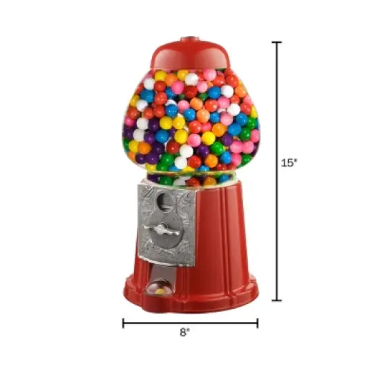 Great Northern Popcorn Gumball Machine with Glass Globe - Red image {2}