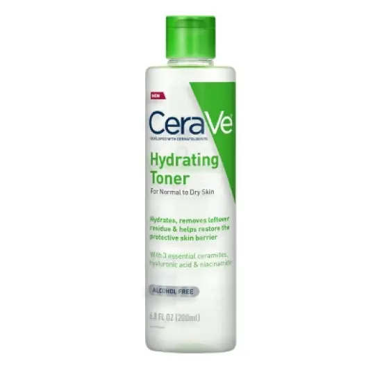 CeraVe Hydrating Toner for Face, Alcohol Free Facial Toner for Normal to Dry Skin - 6.8 fl oz image {17}