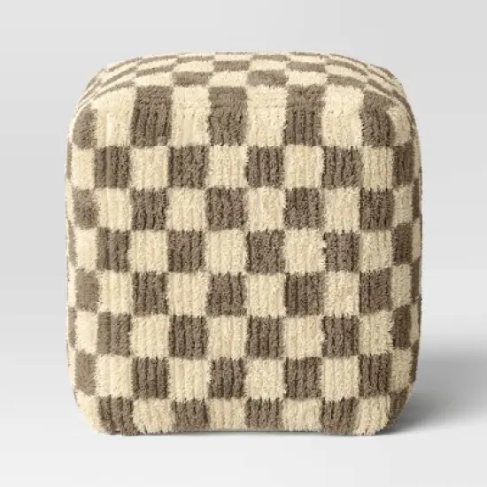 Checkerboard Pouf - Threshold&trade; image {2}