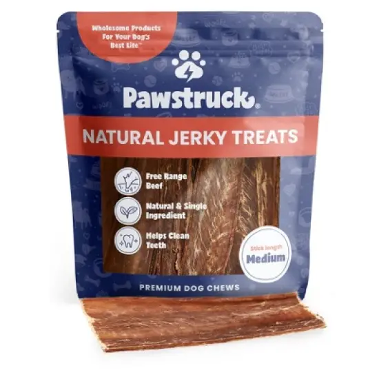 Pawstruck Joint Health Beef Jerky Dog Treat Chews - Natural Beef Gullet Jerky - Rich in Glucosamine and Chondroitin Promotes Healthy Joints & Tissue Growth image {8}