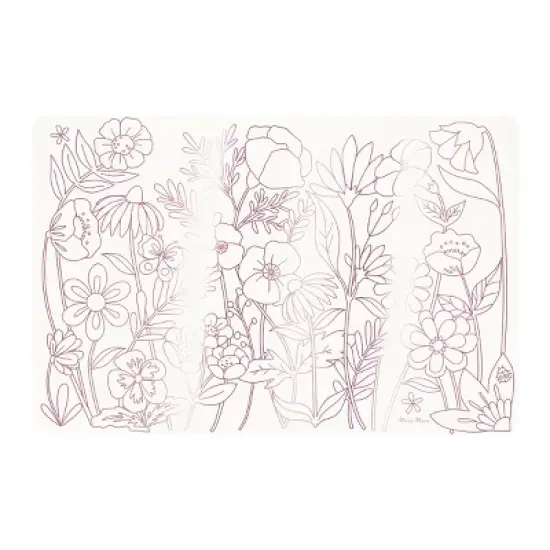 Meri Meri Butterflies & Flowers Coloring Placemats (Pack of 8) image {1}