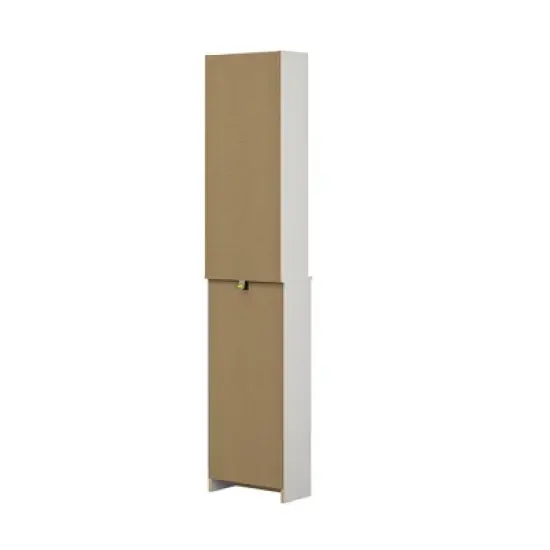 Basin 14" Linen Storage Tower, White image {7}