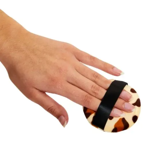 Glamlily 24 Pack Leopard Print Makeup Powder Puffs for Loose and Pressed Powder, Extra Large, Large, Small (3 Sizes) image {3}