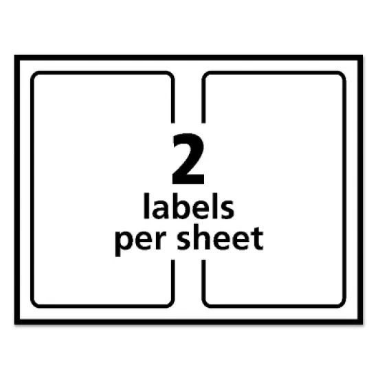 Avery Shipping Labels w/TrueBlock Technology Laser/Inkjet 5.5 x 8.5 White 1000/Box 95900 image {8}