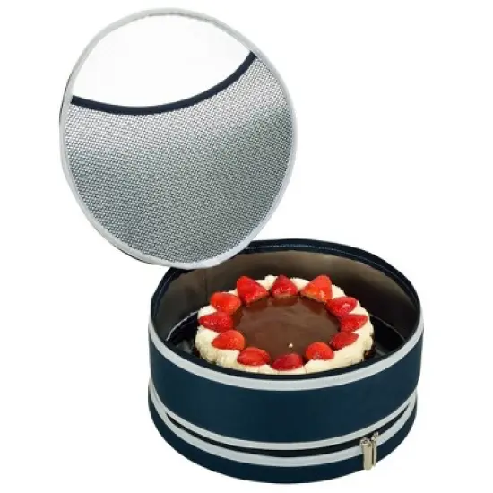 Picnic at Ascot Pie and Cake Carrier 12" Diameter - Rigid No Sag - Sides, Top, Bottom image {2}