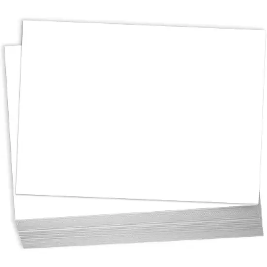 Hamilco Blank Cards 5x7 White Cardstock Paper 100 lb Cover Card Stock 100 Pack image {9}