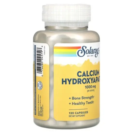 Solaray Calcium Hydroxyapatite, 120 Capsules (250 mg per Capsule) image {3}