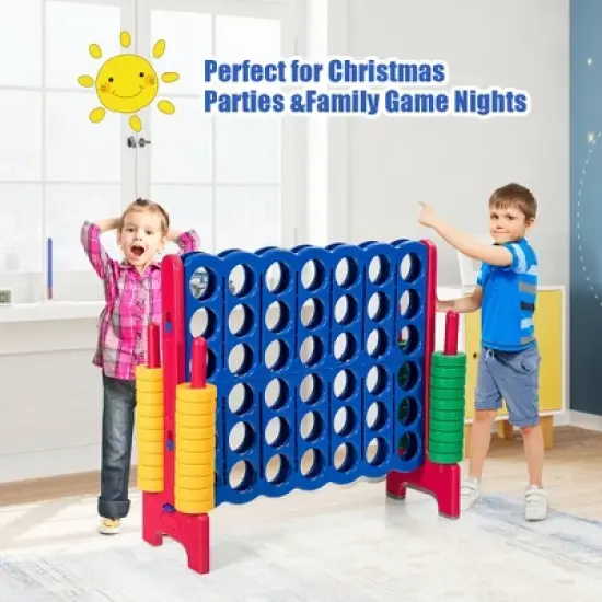 Costway Jumbo 4-to-Score 4 in A Row Giant Game Set for Family image {1}