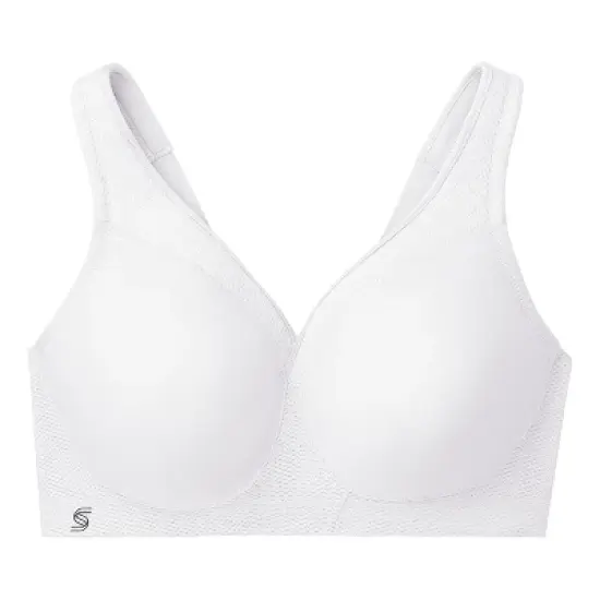 Glamorise Womens MagicLift Seamless Sports Wirefree Bra 1006 White image {3}