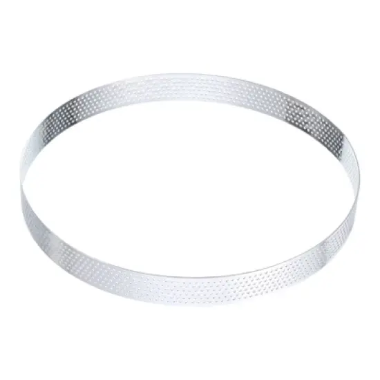 Unique Bargains Stainless Steel Non-Stick Perforated Baking Dessert Round Cake Ring image {8}