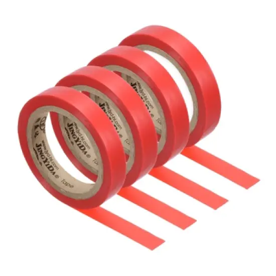 Unique Bargains PVC Thin Sticky Seal Tennis Badminton Racket Grip Finishing Tapes 26Ft 4 Pcs image {10}