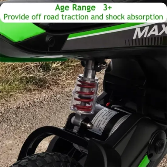 24V Kids Electric Dirt Bike - 350W Motor, 14.2MPH, 3-Speed Modes, Shock Proof, 135Lb Capacity, Ages 8-12 (Perfect Gift!) image {5}