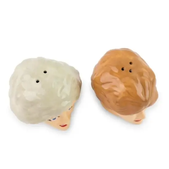Silver Buffalo The Golden Girls Rose and Blanche Ceramic Salt and Pepper Shakers | Set of 2 image {1}