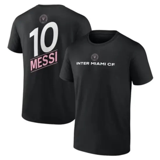 MLS Inter Miami CF Men's Lionel Messi T-Shirt - Black image {2}