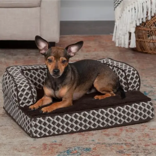 FurHaven Plush & Decor Comfy Couch Orthopedic Sofa-Style Dog Bed image {2}