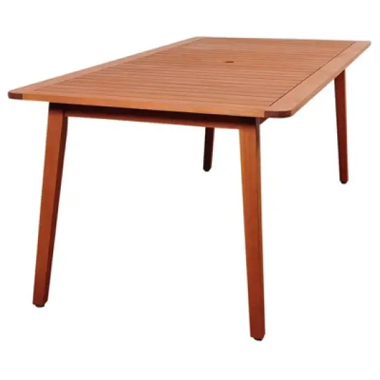 Callahan 9pc Patio Eucalyptus Wood Dining Set - International Home Miami image {2}