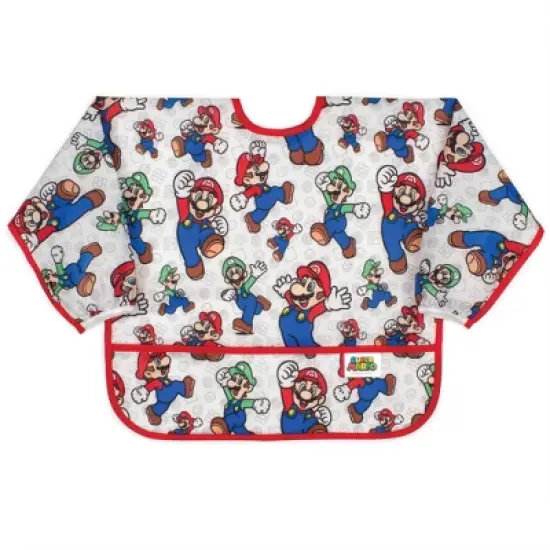 Bumkins Longsleeve Bibs - Mario and Luigi image {6}