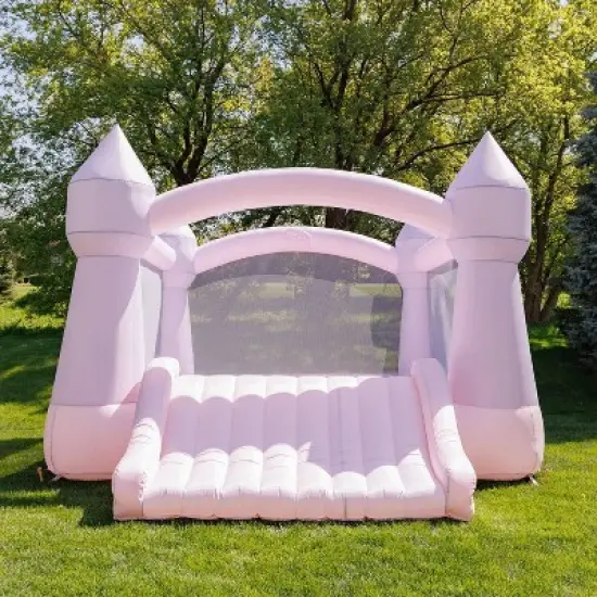 Bounceland Party Castle Cotton Candy Bounce House - Pink image {2}
