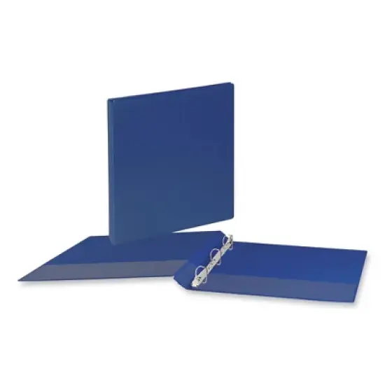 Universal Slant D-Ring View Binder, 3 Rings, 0.5" Capacity, 11 x 8.5, Navy Blue image {7}