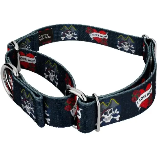 Country Brook Petz I Love Mom Martingale Dog Collar image {1}