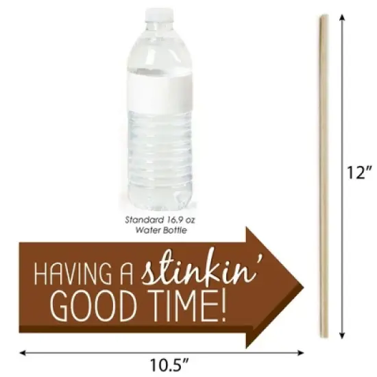 Big Dot of Happiness Funny Oh Crap, You're Old - Poop Birthday Party Photo Booth Props Kit - 10 Piece image {2}