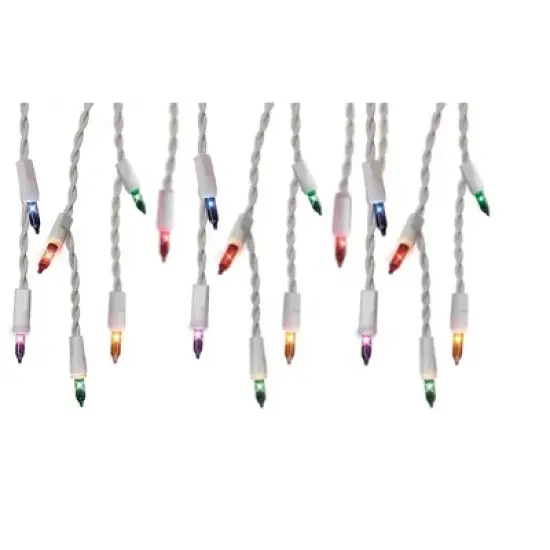GE ConstantON 300-Count High Density Multi-Color Mini Incandescent Icicle Lights image {4}