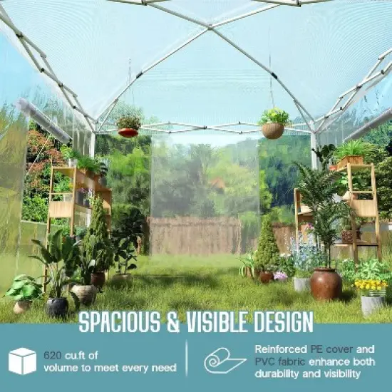 AMERLIFE Outdoors Pop-up Greenhouses with Adjustable Reinforced Frame image {3}