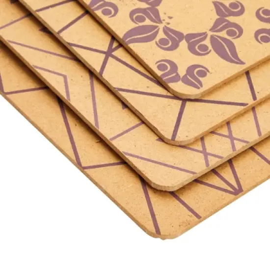 Juvale 8 Pack Cute Clipboards with Low Profile Clips, Wooden Clip Boards 8.5x11 for Office, School, Home, 4 Assorted Patterns image {7}
