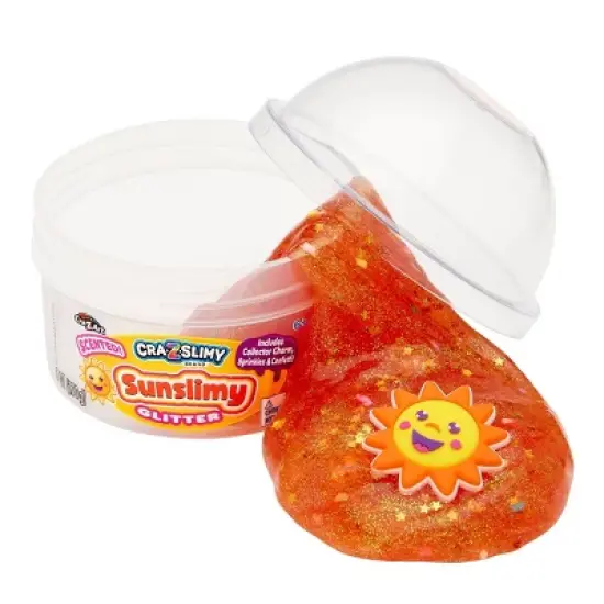 Cra-Z-Slimy Slime Dome Orange Sunslimy: Creativity Focus, 6 oz Educational Putties, Set of 4 image {6}