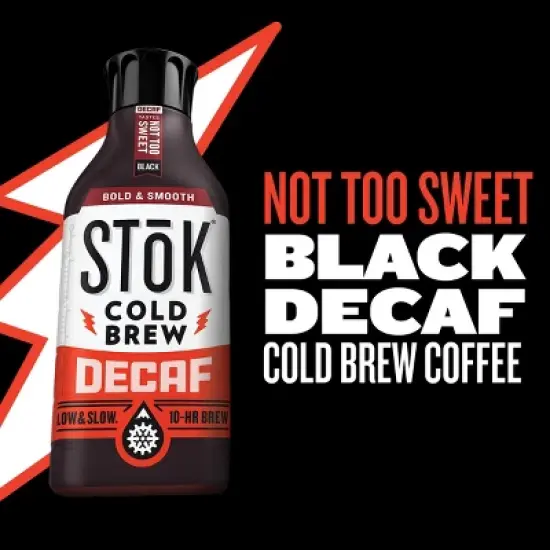 SToK Decaf Not Too Sweet Cold Brew Coffee - 48 fl oz image {2}