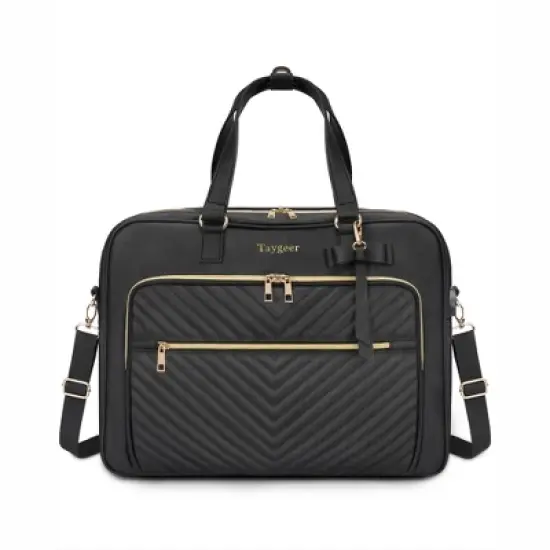 Laptop Bag for Women, Large Convertible Quilted Briefcase Backpack with USB Port, Waterproof Leather Work Tote Bags, image {1}