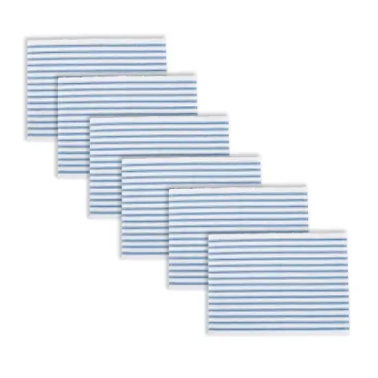 C&F Home Ticking Stripe Placemat Set of 6 image {1}