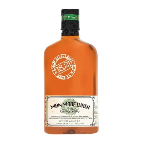 18.21 Man Made Spiced Vanilla 3-in 1 Mens Shampoo+Conditioner+Body Wash, 18 oz image {10}