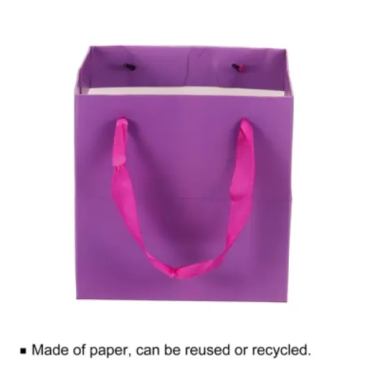 Unique Bargains Paper Bag with Handle Pack Bouquet Packaging Bag 12 pcs image {3}