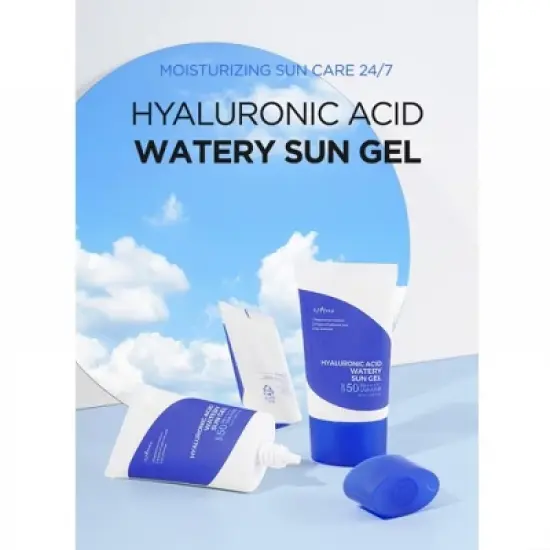 Isntree Hyaluronic Acid Watery Sun Gel (SPF 50 PA++++) 1.69 oz| Weightless sunscreen, moisturizing sun care for the face & body image {2}