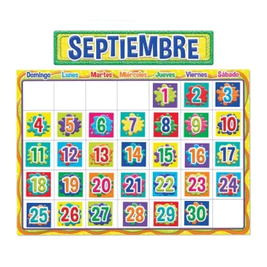 Eureka&reg; Color My World Spanish Calendar Bulletin Board Sets image {2}