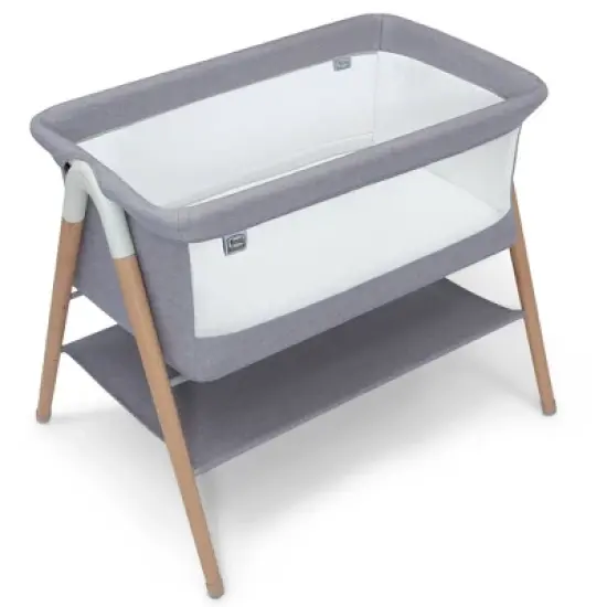 Simmons Kids' Koi Beechwood By the Bed Bassinet - Dove Gray image {5}