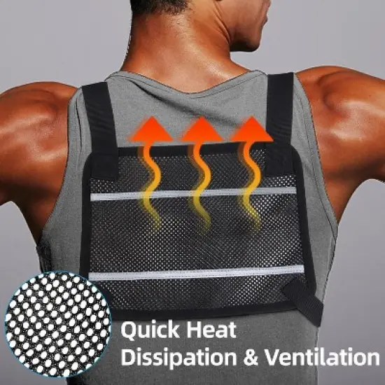 Chest Pack Running Vest with Hydration Bottle Holder, Reflective Lightweight Sports Chest Bag for Men Women Jogging Cycling Hiking image {7}