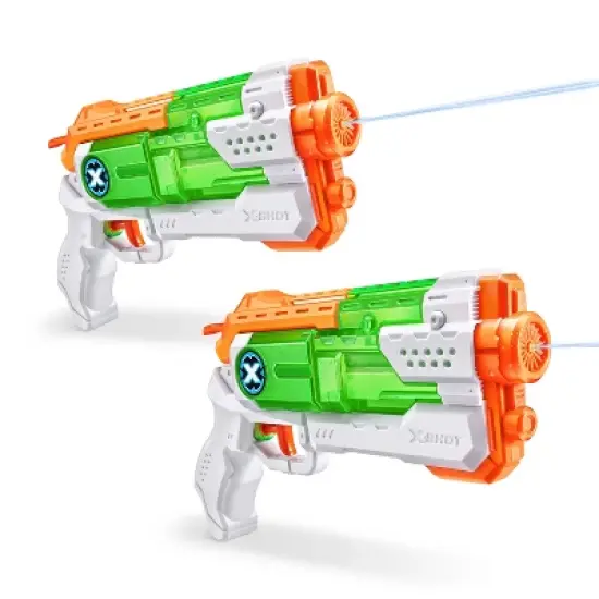 XSHOT Water Fast-Fill Micro Water Blaster Toy 2pk by ZURU: Manual ABS Blasters for Kids 5+ image {8}